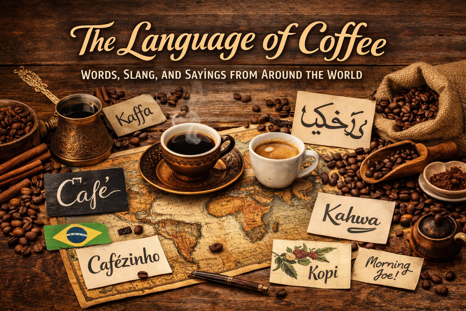 The Language of Coffee: Words, Slang, and Sayings from Around the World